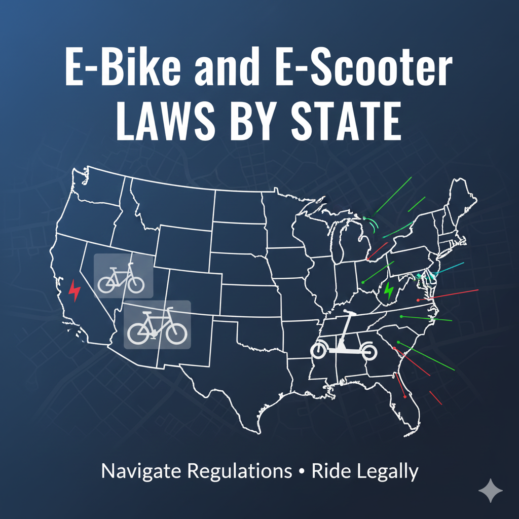 E-Bike and E-Scooter Laws by State in 2025 – What Riders Need to Know