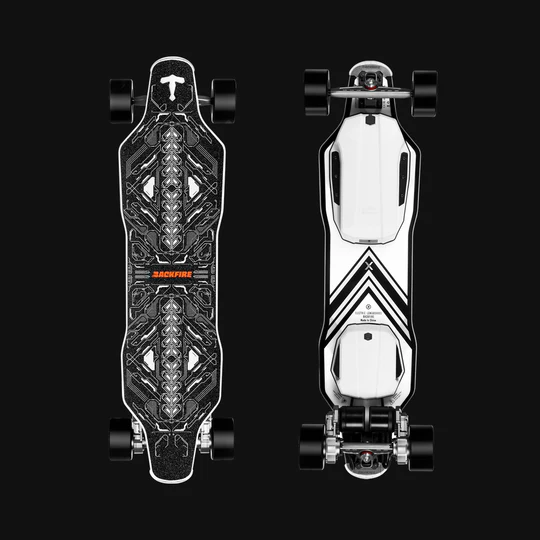 Backfire Zealot X2 Gear Drive Electric Skateboard with Major V3 Remote
