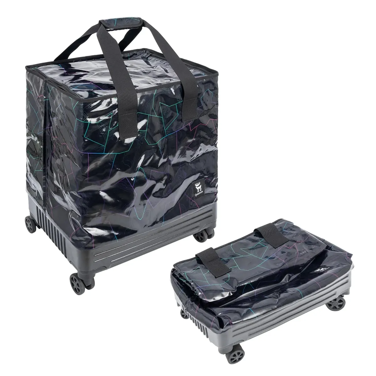 Lightweight Foldable Rolling Tote Bag 75L