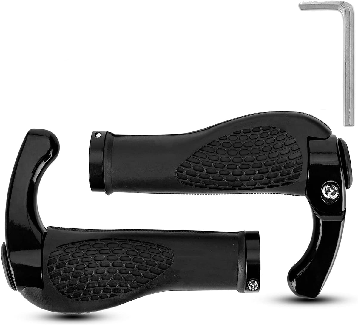 Single Lock-on Bike Grips Ergonomic Non-Slip Rubber